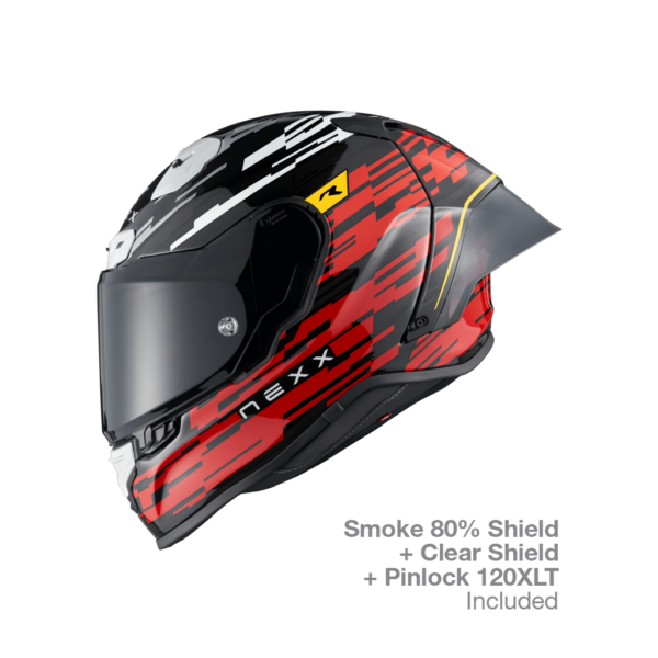 Nexx Helmets X.R3R Glitch Racer Red White